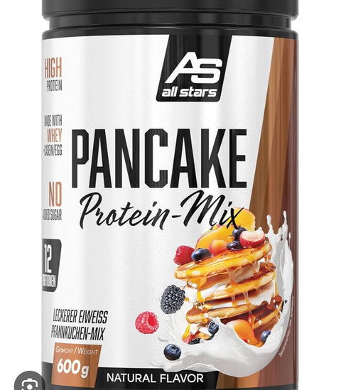All Stars Pancake Protein Mix, 600 g Dose, Complete Pancake Mix