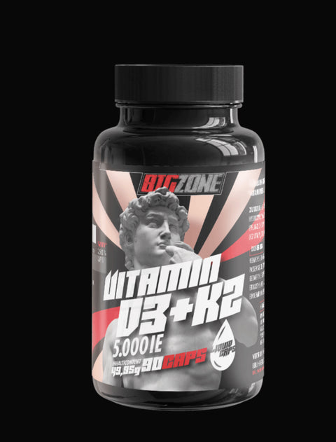 Big Zone Vitamin D3 + K2 Liquid Caps (90 Kapseln)