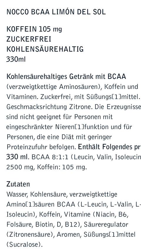 Nocco Limón Del Sol