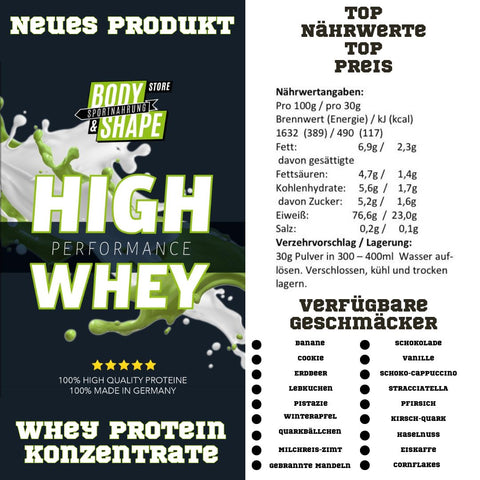 Body&Shape High Performance Whey 2KG